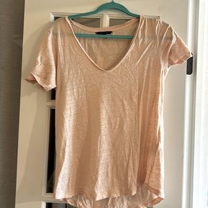 Banana Republic Short Sleeve Rose Metallic Tshirt